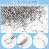 300Pcs 316 Surgical Stainless Steel Earring Wire STAS-UN0058-27-5