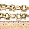 304 Stainless Steel Rolo Chain Necklace BJEW-L399-03G-3