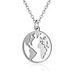 Non-Tarnish 201 Stainless Steel Pendant Necklaces NJEW-T009-JN136-40-1-1