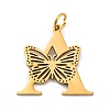 Ion Plating(IP) 201 Stainless Steel Pendants STAS-N103-184G-A-1