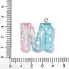Transparent Epoxy Resin Pendants CRES-XCP0001-32M-3