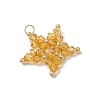 Handmade Imitate Austrian Crystal Star Pendants PALLOY-MZ00622-4