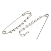 304 Stainless Steel Safety Pins Brooch Findings STAS-K252-05D-P-2