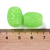 Opaque Resin European Jelly Colored Beads RESI-B025-02A-06-3