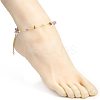 10Pcs Natural Mixed Gemstone Chip Beaded Anklets Set AJEW-PH0004-76-5