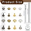 320 Sets 4 Colors 2 Sizes Iron Semi-Tublar Collision Rivets Kits DIY-WH0304-489-2