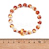 Dyed Synthetic Turquoise & ABS Plastic Imitation Pearl Beads Stretch Bracelets for Women BJEW-JB13641-3