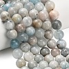Natural Aquamarine Beads Strands G-F591-29A-12mm-02-1
