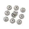 Brass Rhinestone Spacer Beads RB-A014-L10mm-01P-5