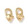 Brass Lobster Claw Clasps KK-Z136-21G-02-1