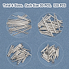 120Pcs 4 Size 304 Stainless Steel Pendants STAS-UN0021-85P-4