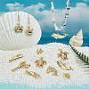 16Pcs 8 Styles Alloy Pendants TIBEP-BC0001-06-4