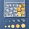 DIY Blank Dome 304 Stainless Steel Pendant Making Kits DIY-FS0008-36-9