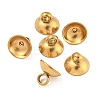 304 Stainless Steel Bead Cap Pendant Bails STAS-G224-24G-07-1