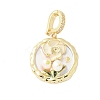 Brass Enamel Pendants LS-KK-F886-03G-06-1