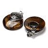 Natural Tiger Eye Pendants KK-F751-M-A09-2