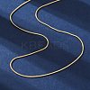 Long-Lasting Plated Brass Snake Chain Necklaces LS-NJEW-K112-04G-NF-1