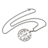 201 Stainless Steel Hollow Cut Demon Seal Sigil Pendant Necklaces LS-NJEW-H065-25P-2