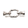 925 Sterling Silver Fold Over Clasps STER-B006-02P-1