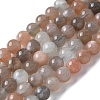 Natural Multi-Moonstone Beads Strands G-P322-43-6mm-5