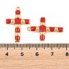 304 Stainless Steel Enamel Pendants STAS-G398-21G-02-3
