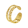 304 Stainless Steel Hollow Chain Cuff Rings AF3272-1-1