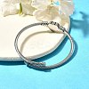 Tarnish Resistant 316 Surgical Stainless Steel Torque Bangles BJEW-D437-A37-P-5