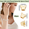 50Pcs Brass Spacer Beads FIND-BBC0003-85G-2
