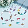 56Pcs 14 Colors Zinc Alloy with Enamel Elephant Connector Charms FIND-CA0005-18-6