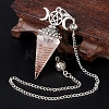 Natural Red Agate  Chip & Resin Orgonite Dowsing Pendulum Big Pendants PW-WG36861-02-1