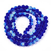 Imitate Austrian Crystal Bicone Frosted Glass Beads Strands EGLA-A039-T6mm-MB06-2