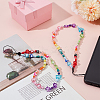 2Pcs Resin Beaded Mobile Phone Lanyard Wrist Strap HJEW-GF0001-47B-4