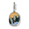 Brass Enamel Pendants KK-P283-26P-1