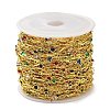 Brass Flat Round & Bar Link Chains CHC-C001-10G-3