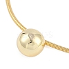 Stainless Steel Round Snake Chain Pendant Necklaces NJEW-D088-01G-01-2