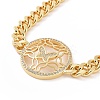 Clear Cubic Zirconia Butterfly Link Bracelet BJEW-B068-06-2
