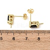 Brass Micro Pave Cubic Zirconia Earring Findings KK-D226-10G-3