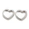 316 Surgical Stainless Steel Hoop Earrings EJEW-D096-18A-AS-1