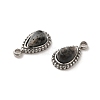Natural Labradorite Teardrop Charms STAS-B074-04P-03-2