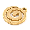304 Stainless Steel Charms STAS-Z076-01G-02-2