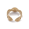 Ion Plating(IP) 304 Stainless Steel Cuff Rings RJEW-G285-36G-3