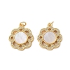 Brass Micro Pave Cubic Zirconia Pendants KK-U070-17B-G-1