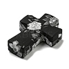 Cross with Flower Silicone Focal Beads X-SIL-G006-02G-3