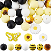 Food Grade Eco-Friendly Silicone Focal Beads SIL-SC0002-78-1