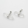 Natural Quartz Crystal Double Terminated Pointed Pendants G-F177-01-1