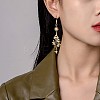 Alloy Mushroom Dangle Earrings JE978A-5