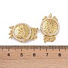 Rack Plating Brass Micro Pave Clear Cubic Zirconia Box Clasps KK-G494-04G-3