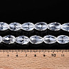 Transparent Teardrop Glass Beads Strands GLAA-T025-79D-01-4