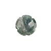 Flower Natural Moss Agate Worry Stones PW-WG28415-02-1