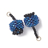 Glass Seed Beaded Pendants PALLOY-MZ01258-1